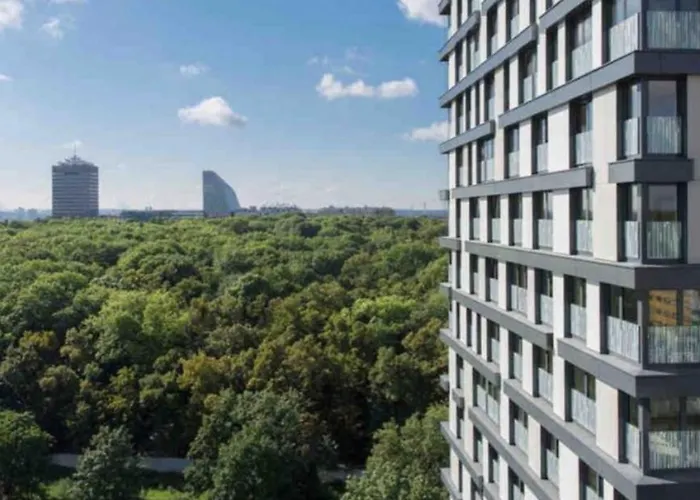 Garden Tower S Balkonem, Garaz Apartament Praga